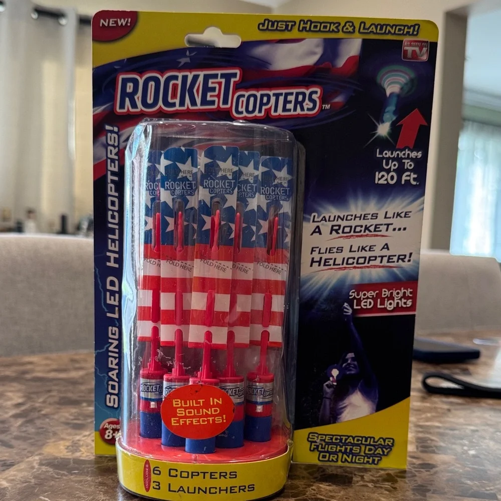 Rocket Copters Soaring LED Helicopters with built in sounds effects